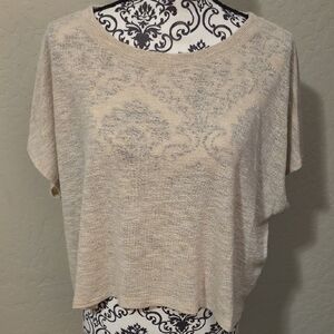 Final Touch Beige Knit Top